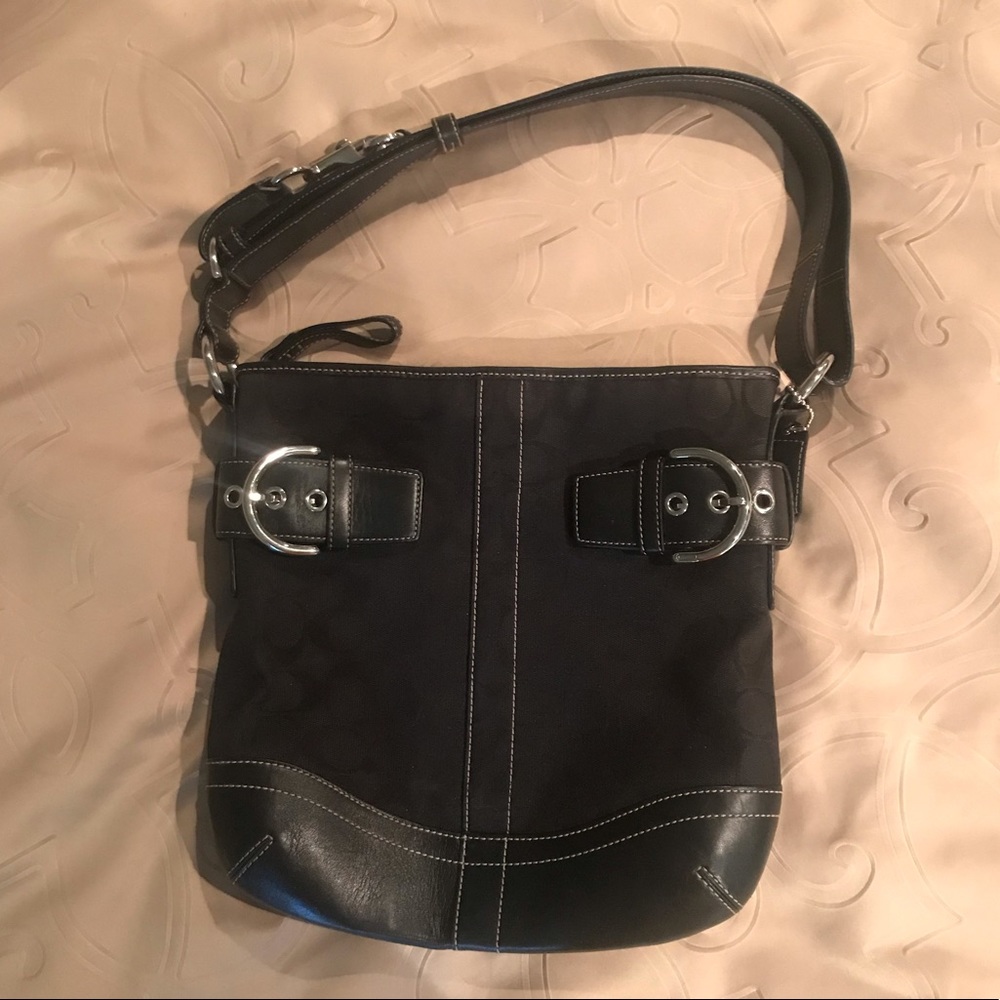 Beautiful black Coach purse
